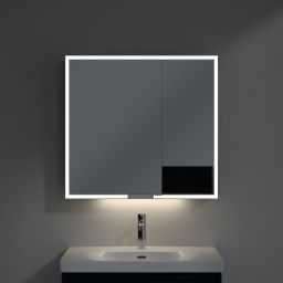 Villeroy & Boch My View+ szafka 80x16,8x75 cm z lustrem Volcano Black A48180VL