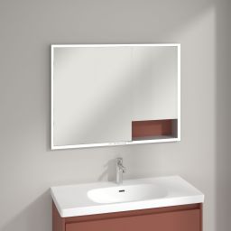 Villeroy & Boch My View+ szafka 100x16,8x75 cm z lustrem wine red A48210AH