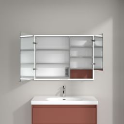 Villeroy & Boch My View+ szafka 100x16,8x75 cm z lustrem wine red A48210AH