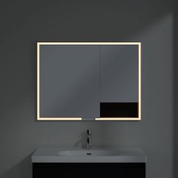 Villeroy & Boch My View+ szafka 100x16,8x75 cm z lustrem Volcano Black A48210VL