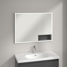 Villeroy & Boch My View+ szafka 100x16,8x75 cm z lustrem grafitowa A48210VR