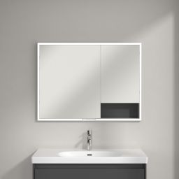 Villeroy & Boch My View+ szafka 100x16,8x75 cm z lustrem grafitowa A48210VR