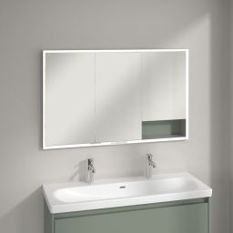 Villeroy & Boch szafka 120x16,8x75 cm z lustrem  Soft Green A48212AF