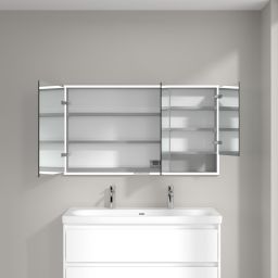 Villeroy & Boch My View+ szafka 130x16,8x75 cm z lustrem do zabudowy aluminium A4821300