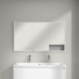 Villeroy & Boch My View+ szafka 130x16,8x75 cm z lustrem do zabudowy aluminium A4821300