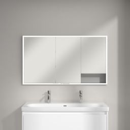 Villeroy & Boch My View+ szafka 130x16,8x75 cm z lustrem do zabudowy aluminium A4821300