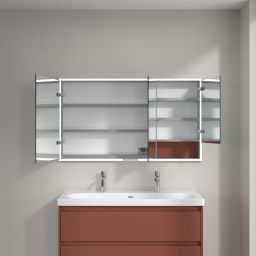 Villeroy & Boch My View+ szafka 130x16,8x75 cm z lustrem do zabudowy Wine Red A48213AH