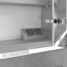 Villeroy & Boch My View+ szafka 130x16,8x75 cm z lustrem do zabudowy Stone Oak A48213RK