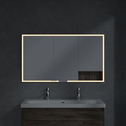 Villeroy & Boch My View+ szafka 130x16,8x75 cm z lustrem do zabudowy Stone Oak A48213RK