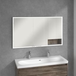 Villeroy & Boch My View+ szafka 130x16,8x75 cm z lustrem do zabudowy Stone Oak A48213RK
