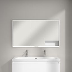 Villeroy & Boch My View+ szafka 130x16,8x75 cm z lustrem do zabudowy Pure White A48213VF