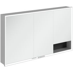 Villeroy & Boch My View+ szafka 130x16,8x75 cm z lustrem do zabudowy Volcano Black A48213VL