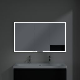 Villeroy & Boch My View+ szafka 130x16,8x75 cm z lustrem do zabudowy Volcano Black A48213VL