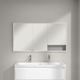 Villeroy & Boch My View+ szafka 140x16,8x75 cm z lustrem do zabudowy aluminium A4821400