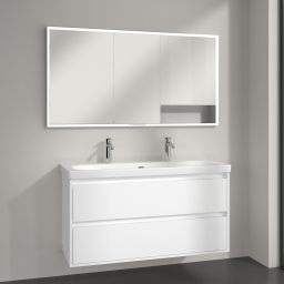 Villeroy & Boch My View+ szafka 140x16,8x75 cm z lustrem do zabudowy aluminium A4821400