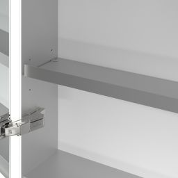 Villeroy & Boch My View+ szafka 140x16,8x75 cm z lustrem do zabudowy aluminium A4821400