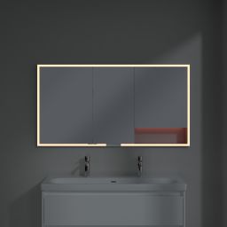 Villeroy & Boch My View+ szafka 140x16,8x75 cm z lustrem do zabudowy aluminium A4821400