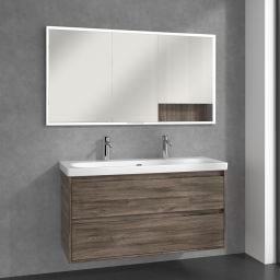 Villeroy & Boch My View+ szafka 140x16,8x75 cm z lustrem do zabudowy Stone Oak A48214RK