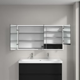 Villeroy & Boch My View+ szafka 140x16,8x75 cm z lustrem do zabudowy Volcano Black A48214VL