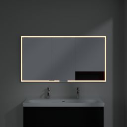 Villeroy & Boch My View+ szafka 140x16,8x75 cm z lustrem do zabudowy Volcano Black A48214VL