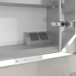 Villeroy & Boch My View+ szafka 140x16,8x75 cm z lustrem do zabudowy Graphite A48214VR