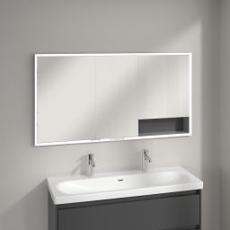 Villeroy & Boch My View+ szafka 140x16,8x75 cm z lustrem do zabudowy Graphite A48214VR