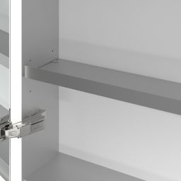 Villeroy & Boch My View+ szafka 160x16,8x75 cm z lustrem do zabudowy aluminium A4821600