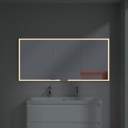 Villeroy & Boch My View+ szafka 160x16,8x75 cm z lustrem do zabudowy aluminium A4821600