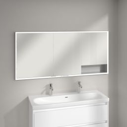 Villeroy & Boch My View+ szafka 160x16,8x75 cm z lustrem do zabudowy aluminium A4821600