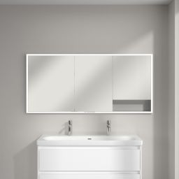 Villeroy & Boch My View+ szafka 160x16,8x75 cm z lustrem do zabudowy aluminium A4821600