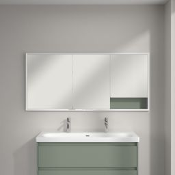 Villeroy & Boch My View+ szafka 160x16,8x75 cm z lustrem do zabudowy Soft Green A48216AF