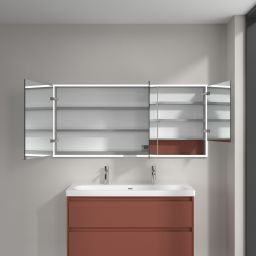 Villeroy & Boch My View+ szafka 160x16,8x75 cm z lustrem do zabudowy Wine Red A48216AH