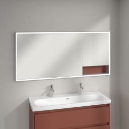 Villeroy & Boch My View+ szafka 160x16,8x75 cm z lustrem do zabudowy Wine Red A48216AH