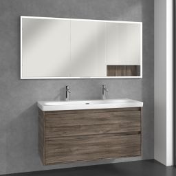 Villeroy & Boch My View+ szafka 160x16,8x75 cm z lustrem do zabudowy Stone Oak A48216RK