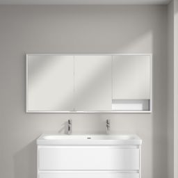 Villeroy & Boch My View+ szafka 160x16,8x75 cm z lustrem do zabudowy Brilliant White A48216VE