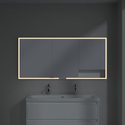 Villeroy & Boch My View+ szafka 160x16,8x75 cm z lustrem do zabudowy Brilliant White A48216VE