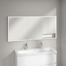 Villeroy & Boch My View+ szafka 160x16,8x75 cm z lustrem do zabudowy Brilliant White A48216VE