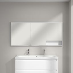 Villeroy & Boch My View+ szafka 160x16,8x75 cm z lustrem do zabudowy Pure White A48216VF