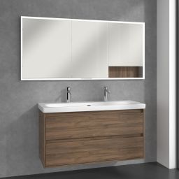 Villeroy & Boch My View+ szafka 160x16,8x75 cm z lustrem do zabudowy Arizona Oak A48216VH