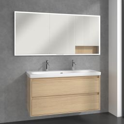 Villeroy & Boch My View+ szafka 160x16,8x75 cm z lustrem do zabudowy Nordic Oak A48216VJ