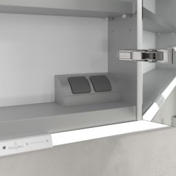 Villeroy & Boch My View+ szafka 160x16,8x75 cm z lustrem do zabudowy Graphite A48216VR