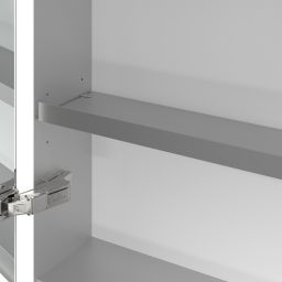 Villeroy & Boch My View+ szafka 160x16,8x75 cm z lustrem do zabudowy Graphite A48216VR