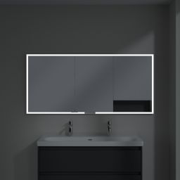 Villeroy & Boch My View+ szafka 160x16,8x75 cm z lustrem do zabudowy Graphite A48216VR