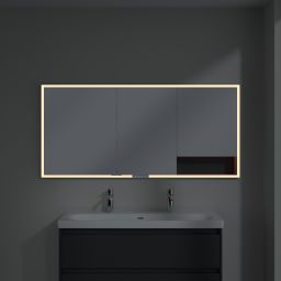 Villeroy & Boch My View+ szafka 160x16,8x75 cm z lustrem do zabudowy Graphite A48216VR