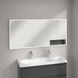 Villeroy & Boch My View+ szafka 160x16,8x75 cm z lustrem do zabudowy Graphite A48216VR