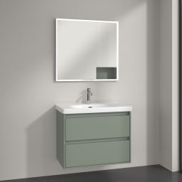 Villeroy & Boch My View+ szafka 80x16,8x75 cm z lustrem soft green A48280AF