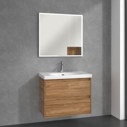 Villeroy & Boch My View+ szafka 80x16,8x75 cm z lustrem dąb kansas A48280RH