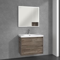 Villeroy & Boch My View+ szafka 80x16,8x75 cm z lustrem stone oak A48280RK