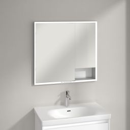 Villeroy & Boch My View+ szafka 80x16,8x75 cm z lustrem pure white A48280VF