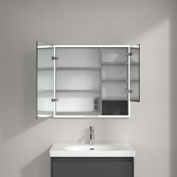 Villeroy & Boch My View+ szafka 80x16,8x75 cm z lustrem grafitowa A48280VR